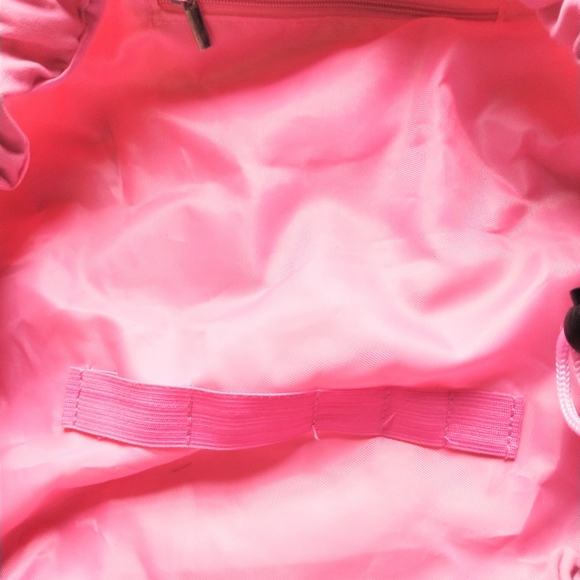 Draw string Rose Pink Charm Cosmetics Makeup Travel Bag - Picture 7 of 9